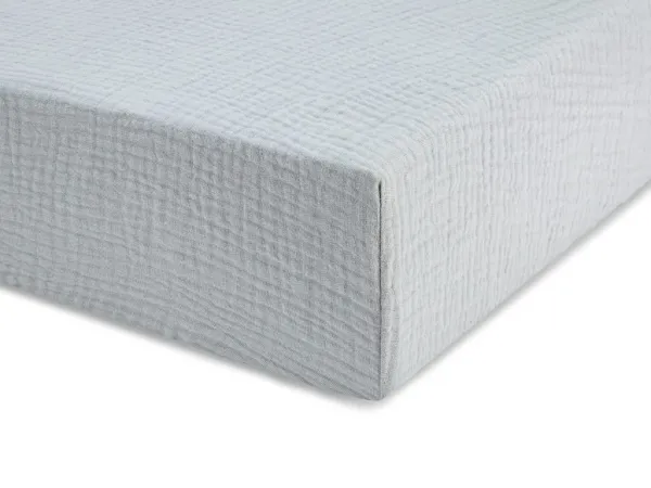Jednolôžkové prestieradlo z mušelínu 90x200 cm Zvoľte farbu: Modrá