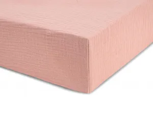 Jednolôžkové prestieradlo z mušelínu 90x200 cm Zvoľte farbu: Modrá