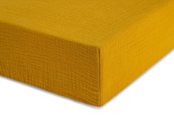 Jednolôžkové prestieradlo z mušelínu 90x200 cm Zvoľte farbu: Modrá