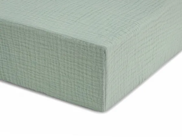 Jednolôžkové prestieradlo z mušelínu 90x200 cm Zvoľte farbu: Modrá