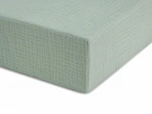 Jednolôžkové prestieradlo z mušelínu 90x200 cm Zvoľte farbu: Modrá