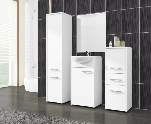 Ak furniture Kúpeľňová skrinka Fin I 30 cm biela