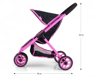 Kočík pre bábiky Susie Prestige čierny