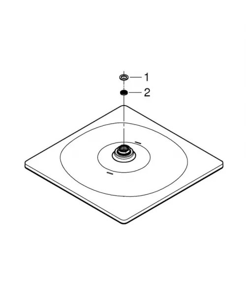 Grohe Rainshower - Hlavová sprcha 310 Mono Cube, 1 prúd, chróm 26567000