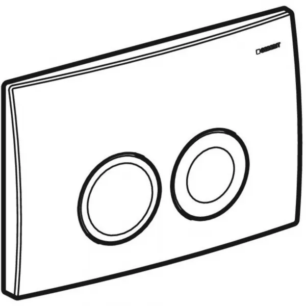 Geberit Delta25 - Ovládacie tlačidlo splachovania, alpská biela 115.125.11.5