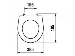 Jika WC sedátko Lyra Plus s poklopom, duroplast, nerezové závesy