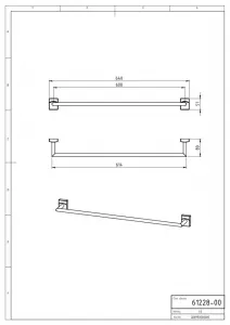 Novaservis - Držiak uterákov 650 mm Metalia 12 chróm 0228,0