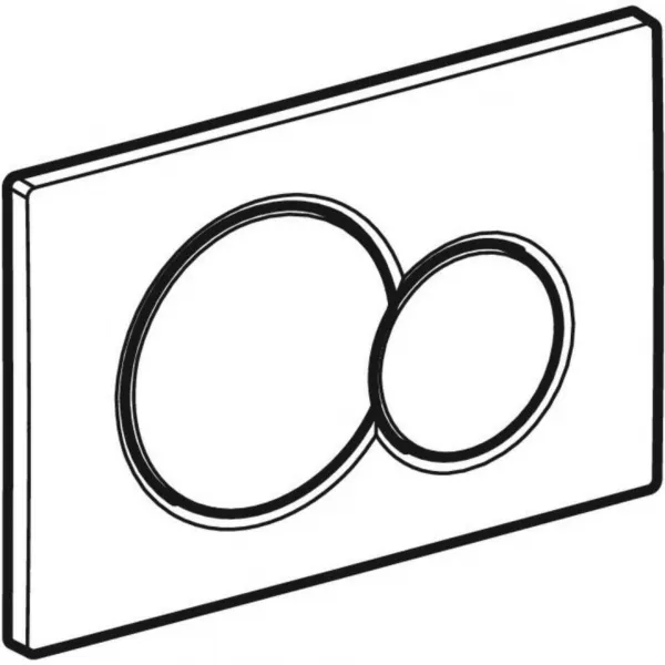 Geberit Sigma01 - Ovládacie tlačidlo Sigma01 LESK, čierna 115.770.DW.5