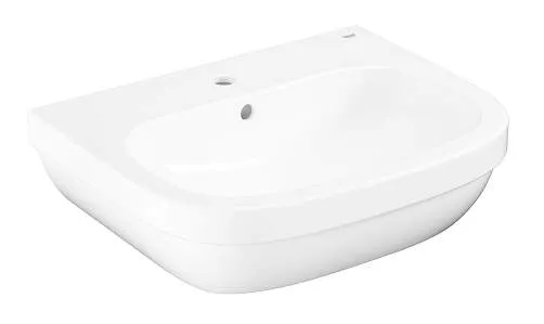 Grohe Euro Ceramic - Umývadlo s prepadom, 600x480 mm, alpská biela 39335000
