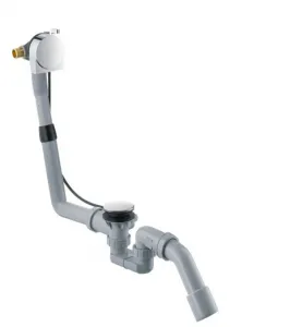 HansGrohe Exafill S - Úplná súprava vaňového výtoku s odtokovou a prepadovou súpravou na normálne vane, chróm 58113000