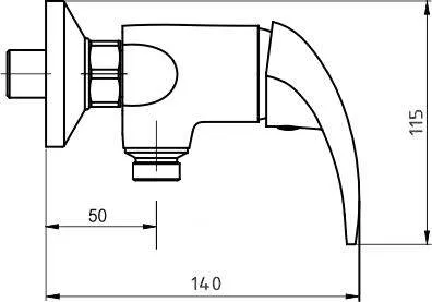 Sprchová batéria 150 mm Metalia 55 chróm 55061,0