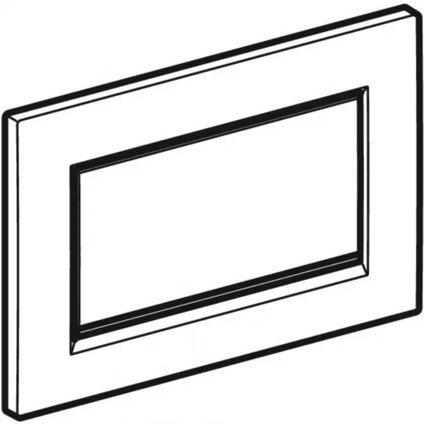Geberit Sigma30 - Ovládacie tlačidlo Sigma30, splachovanie Štart/Stop, biela/chróm 115.893.KJ.1