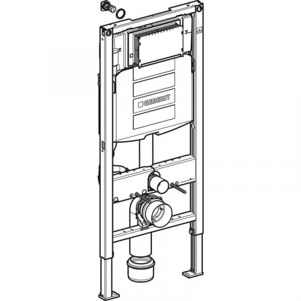 Geberit Duofix - Montážny prvok na závesné WC, 112 cm, splachovacia nádržka pod omietku Sigma 12 cm 111.300.00.5