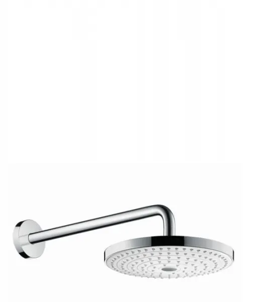 HansGrohe Raindance Select S - Hlavová sprcha 240, 2 prúdy, sprchové rameno 390 mm, biela/chróm 26466400