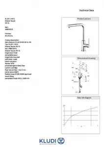 Kludi L-Ine - S drezová jednopáková batéria DN15 chróm 408510575
