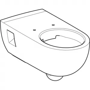 Geberit Selnova - Závesné WC, bezbariérové, Rimfree, biela 500.693.01.2