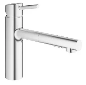 Grohe Concetto - Páková drezová batéria, supersteel 30273DC1