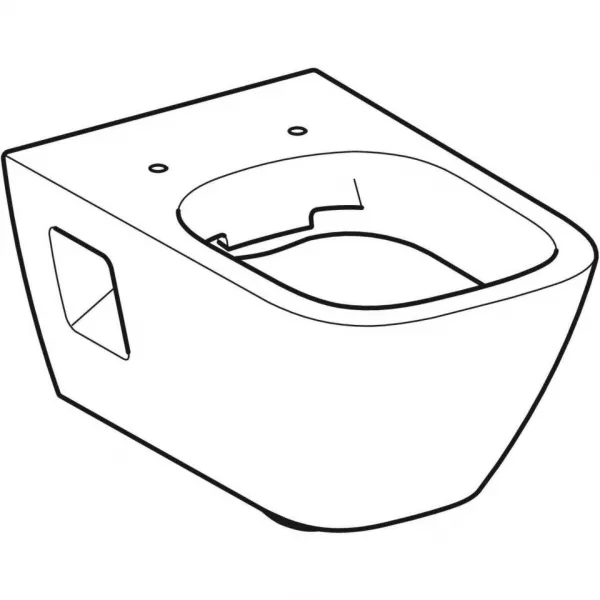 Geberit Selnova Square - Závesné WC, 540x350 mm, Rimfree, biela 501.546.01.1