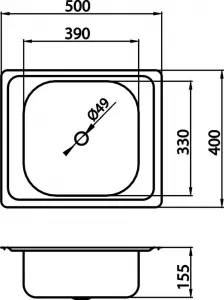 Novaservis - Drez 40x50 nerez DR40/50