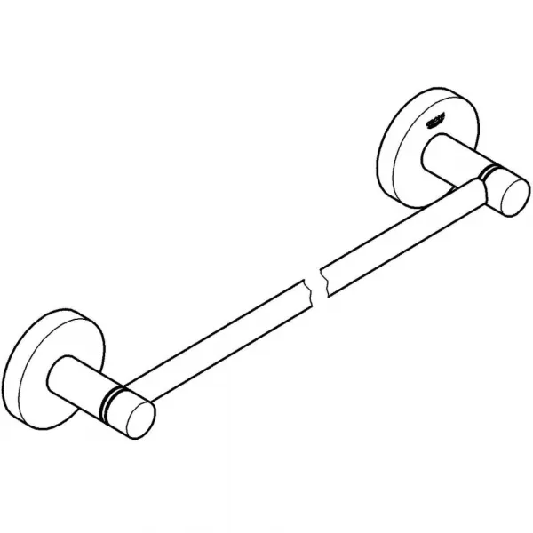 Grohe Essentials - Držiak na osušky, kefovaný Cool Sunrise 40688GN1