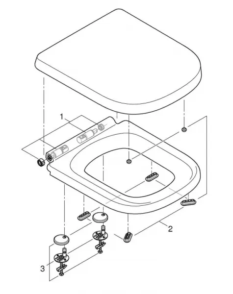 Grohe Euro Ceramic - WC kombi súprava s nádržkou a doskou softclose, rimless, alpská biela 39462000
