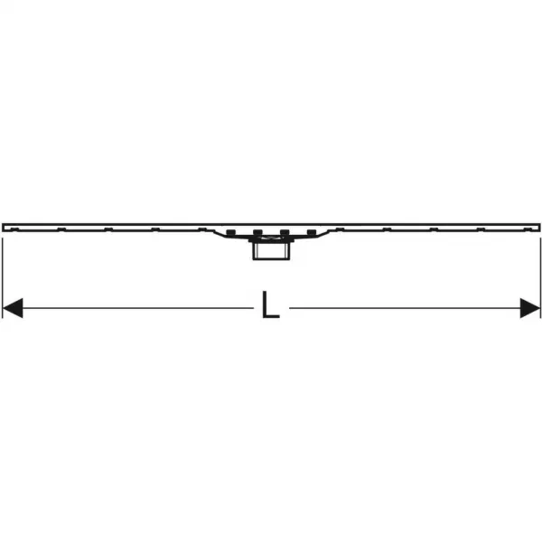 Geberit CleanLine - Nerezový sprchový kanálik 80, 300-1300 mm, leštená/kefovaná nerezová 154.441.KS.1