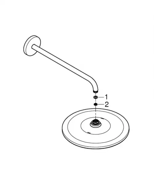 Grohe Rainshower - Hlavová sprcha 310 Mono, 1 prúd, sprchové rameno 422 mm, chróm 26557000