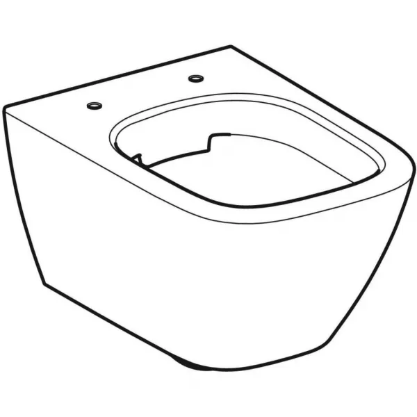 GEBERIT - Smyle Square Závesné WC, Rimfree, biela 500.379.01.1
