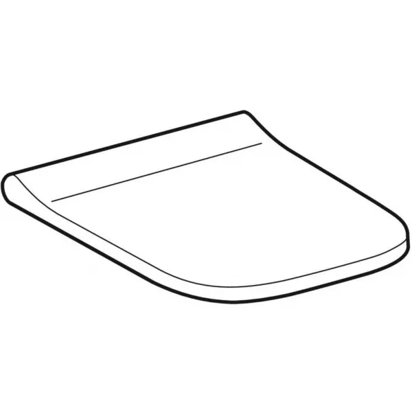 GEBERIT - Smyle Square WC doska, SoftClose, biela 500.237.01.1