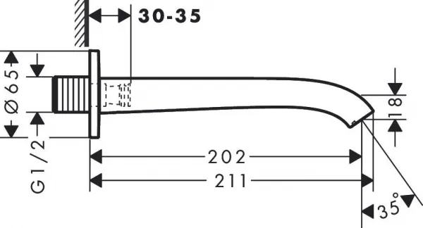 Hansgrohe Vivenis - Vaňový vpust, chróm 75410000