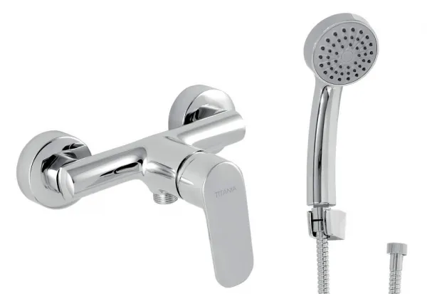 Novaservis - Sprchová batéria s príslušenstvom Titania Cosmos 150mm chrom 90261,0