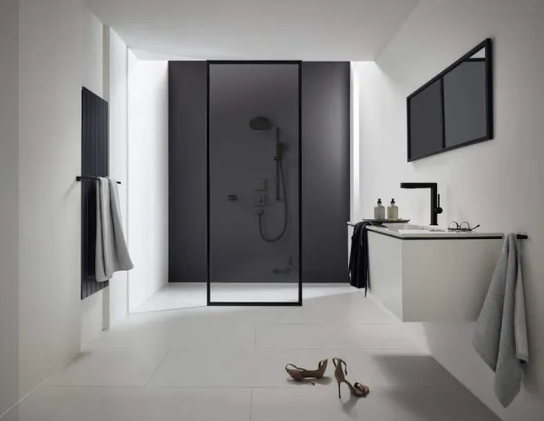 Hansgrohe Pulsify S - Horná sprcha 260 2jet s nástenným pripojením, matná čierna 24150670