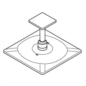 Grohe Rainshower SmartActive Cube - Hlavová sprcha 310, sprchové rameno 142 mm, 2 prúdy, chróm 26481000