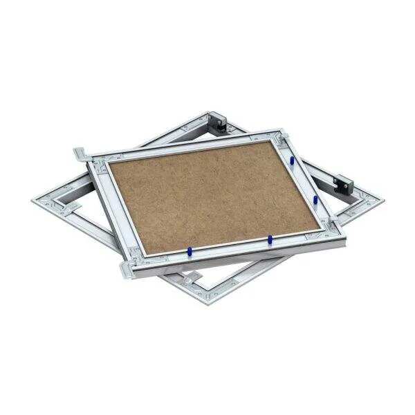 HACO Sádrokartónové hliníkové dvierka prachotesné 600x600 mm