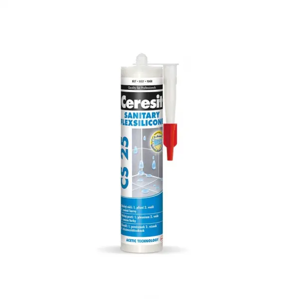 CERESIT CS 25 sanitárny silikón 280 ml biela 1573257