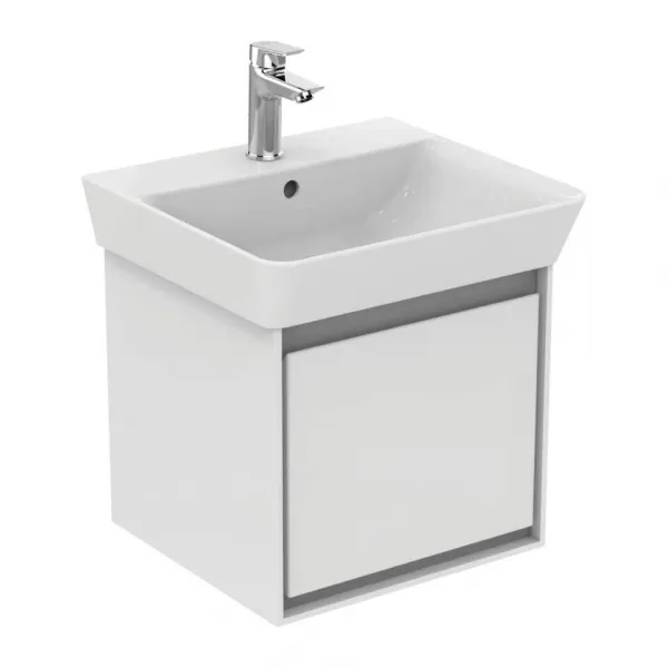 Ideal Standard Connect Air - Umývadlo CUBE 500x450 mm, s prepadom, biela E030101