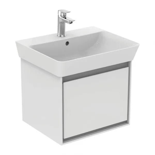 Ideal Standard Connect Air - Umývadlo CUBE 550x460 mm, s prepadom, biela E029901