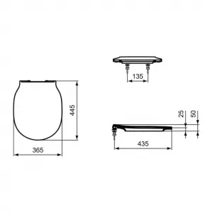 Ideal Standard Connect Air - WC sedátko ultra ploché, biela E036501