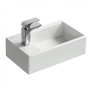 Ideal Standard Strada - Umývadielko 450x270 mm, s otvorom vľavo, bez prepadu, biela K081701
