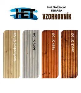 SOLDECOL TERASA - Ochranný teakový olej s UV filtrom ST 54 - šedá 0,75 L