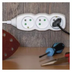 EMOS Prodlužovací kabel se 4 zásuvkami 1,5 mm² KIKOK 5 m bílý
