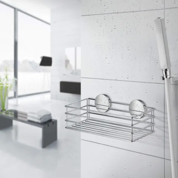SO - BB - B1200 - Košík do sprchy samolepiaci CHL - chróm lesklý