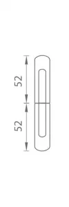 TI - Krytka na záves CHM - chróm matný (96) krytka 4056 - priemer 14 mm