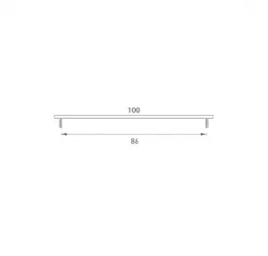 SRL - ALFA vetracia mriežka 100 x 2000 mm BRM - bronz matný (C33) 100 mm 2000 mm