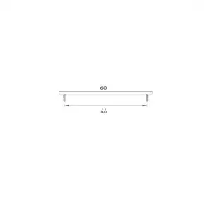 SRL - ALFA vetracia mriežka 60 x 2000 mm STM - strieborná matná (C0) 60 mm 2000 mm