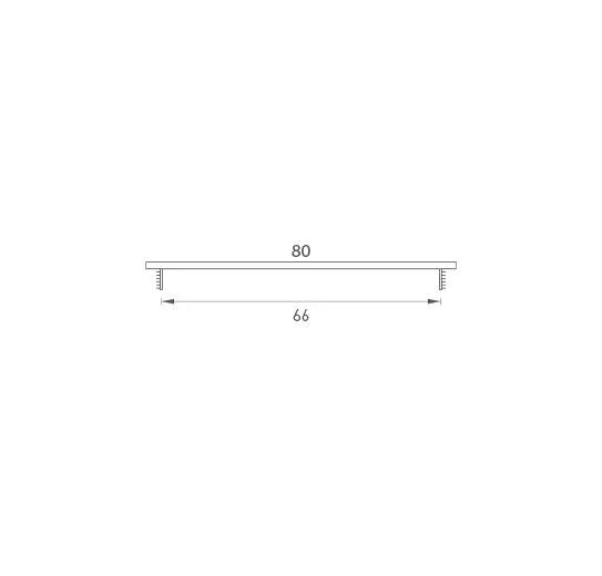 SRL - ALFA vetracia mriežka 80 x 2000 mm STM - strieborná matná (C0) 80 mm 2000 mm