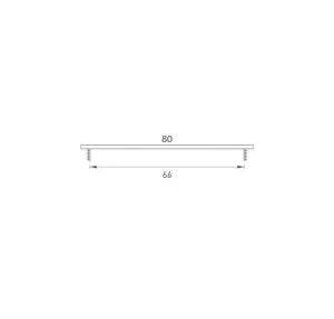 SRL - ALFA vetracia mriežka 80 x 2000 mm STM - strieborná matná (C0) 80 mm 2000 mm