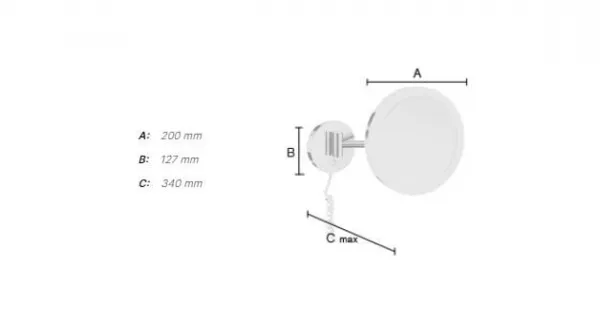 SO - OUTLINE FK486EP - Kozmetické zrkadlo s LED osvetlením