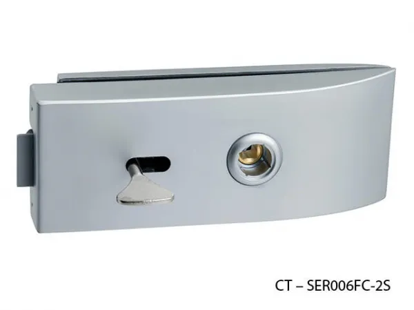 CT - 11000 Kovanie na sklenené dvere kovanie s BB otvorom, CT - SER006FC-2S Chróm matný