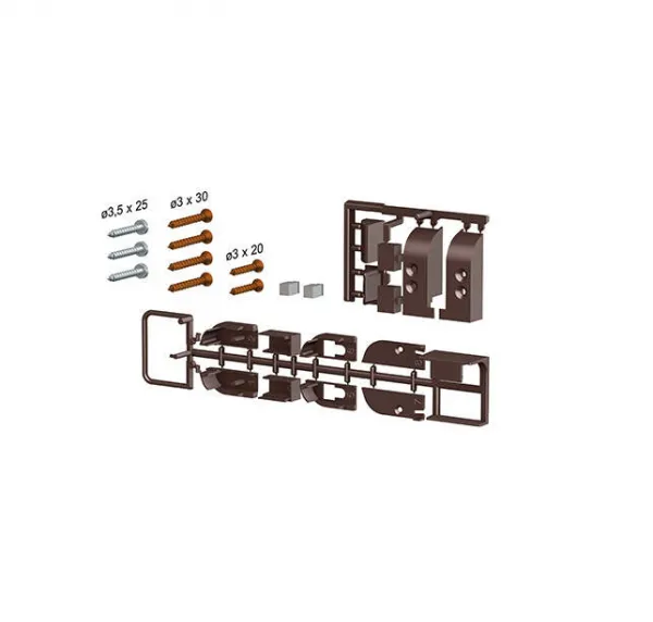 CO - 1750 PRAHOVÁ VÝSUVNÁ LIŠTA dĺžka 830 mm Bronz matný
